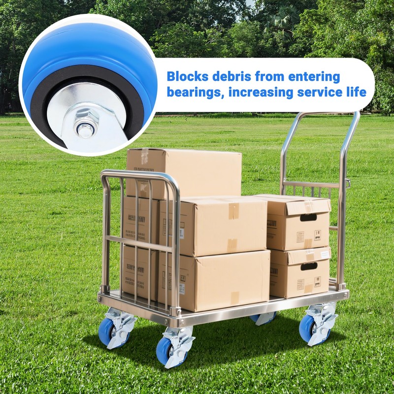 W B D WEIBIDA 4 Inch Heavy Duty Casters, Smooth
