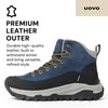 UOVO Men’s Winter Boot, Waterproof Leather, Size 10.5, Navy