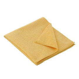 Superio Yellow Microfiber Cleaning Cloth for Cars, House, Bthroom 16x16 Miracle Cloth Streak Free Lint Free Rag Cleaning Towel, No Detergent Needed…