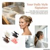Butterfly Claw Clips for Women, 4 Pack Acetate Medium Claw