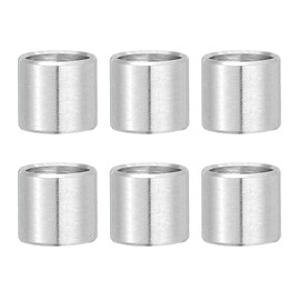 PATIKIL 6 Pcs Stainless Steel Spacers, 8mm ID x 10mm OD x 10mm Height 304 Stainless Steel Bushing Screw Standoff Unthreaded Round Spacer for 5/16" M8 Screws Bolts Nuts
