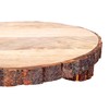 GoCraft Mango Wood Pedestal Stand – Rustic Decorative Riser for