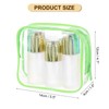 uxcell Clear Toiletry Bag, 12 Pcs PVC Transparent Makeup Bag