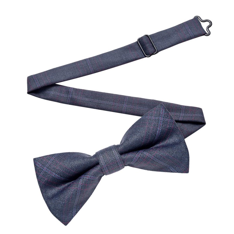 MASADA Mens Checked Bow Tie Pre-Tied Fully Adjustable Handmade with