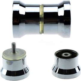YUANQIAN 2 x Metal Shower Door Handles, Shower Door Knob, Door Knob, Door Knob, Sliding Door Handle, for Shower Door, Glass Doors, Sliding Door