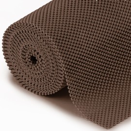 SteadMax Shelf Liner, 12 inches x 20 feet, Non-Slip Ultra-Grip Mats for Kitchen or Bathroom Shelves, Cabinets, Pantry, Non-Adhesive Drawer Liner, Durable, Strong, Brown (1 Pack)