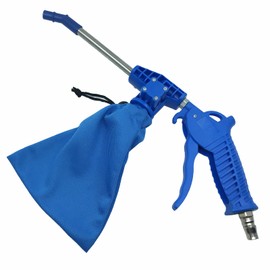 JIUMEI Blow and Suction Dual Purpose Dust Blow Gun for Compressor Pneumatic Air Blow Gun Air Duster Blower 1/4 Inches NPT with Dust Storage Bag, Style C