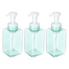 uxcell 3PCS Square Empty Foam Pump Bottle, 450ml Travel Foam