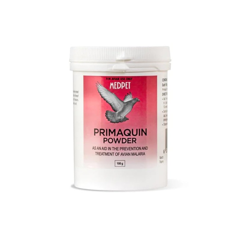 Primaquin Powder para Palomas y Aves Effective for Pigeon and