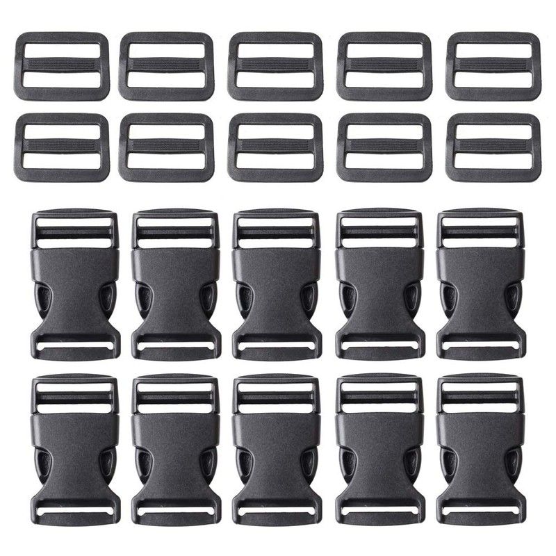 kuou 10 Metres Nylon Heavy Webbing Strap, Flat Side Release