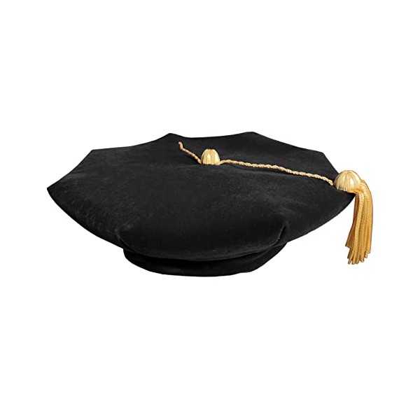 Happy Secret Graduation Tam with Bullion Tassel Doctoral Tam 8
