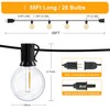 Outdoor String Lights, 55FT Shatterproof LED Patio Lights With 30