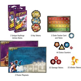 Asmodee Keyforge: Kollidierende Welten Starter-Set, Grundspiel, Kartenspiel, Deckbau, Deutsch
