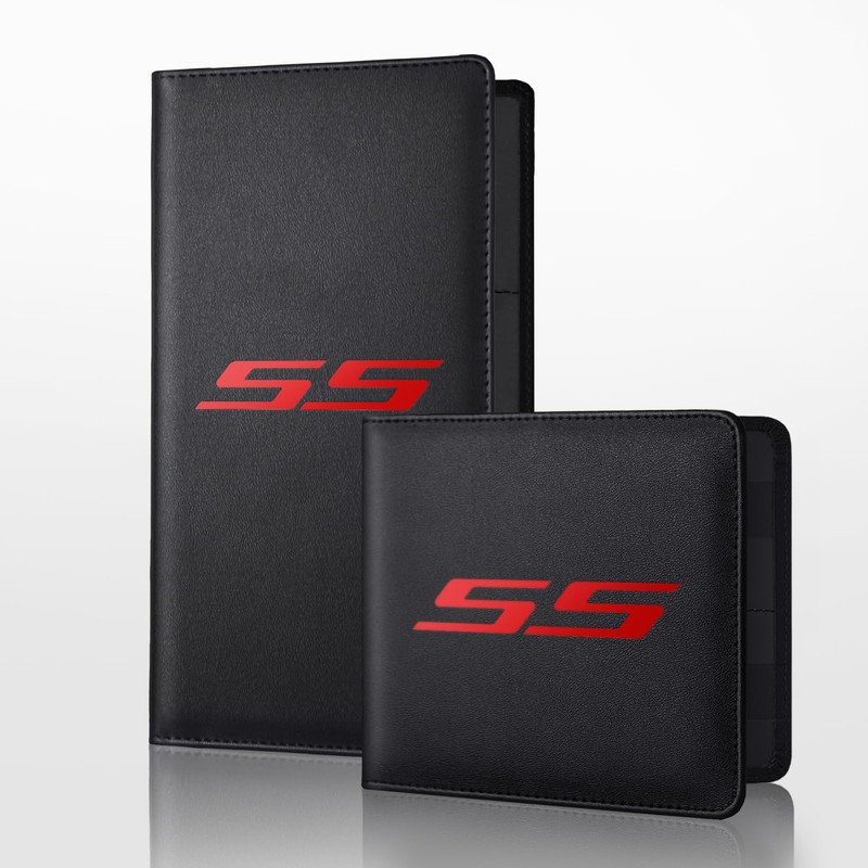 Leather Car Registration and Insurance Cards Holder Compatible with Chevy