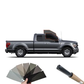 DIY MotoShield Pro 2mil Premium Professional Precut Nano Ceramic Window Tint Film Kit for (2021-2025) Ford F150 Extended Cab (Front Driver/Passenger 25%)