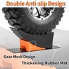 OULEME Raised Tire Change Ramp, Curved Leveling Blocks, for RV