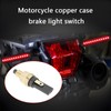 VGOL 2pcs 6mm Copper Shell Motorcycle Brake Lights Tail Lights