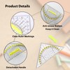Set Square with Handle, Small and Large Drawing Triangle Made