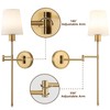 Bicrink Battery Operated Wall Sconces Set of 2, Wireless Rechargeable