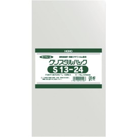 シモジマ ヘイコー 透明 OPP袋 クリスタルパック 13×24cm 100枚 S13-24 006738500