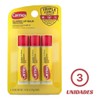 3 Hidratante Carmex Lip Balm Protetor Labial Basto Fps15kit