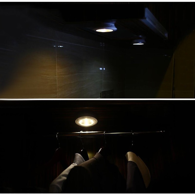 uxcell Tap Lights Battery Powered Touch Sensor LED Lamp Push