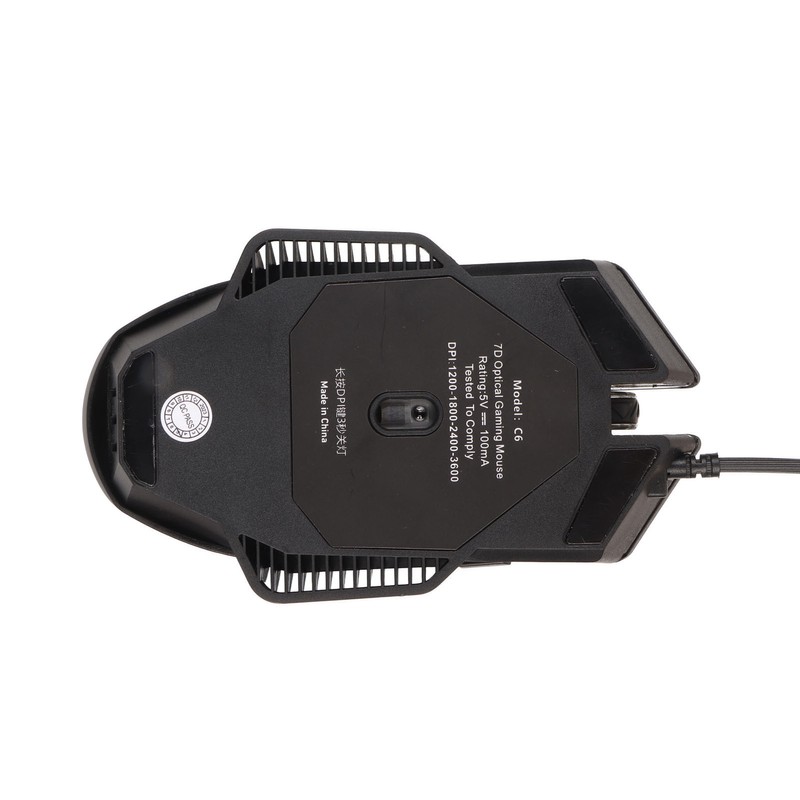 C6 Gaming Mouse Wired Silent USB Optical Computer Mice with