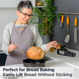 Deiss Silicone Bread Sling for Dutch Oven, 2PCS - Heat Resistant, Nonstick & Reusable Bread Baking Mat, Silicone Baking Mat for Bread Making, Durable & Easy-To-Clean Sourdough Bread Baking Supplies