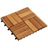 LJLB Acacia Hardwood Decking Tiles for Outdoor Serenity, Easy to