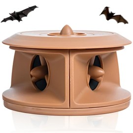 Cleanrth BCS202-T Bat-Blocker Pro - Ultrasonic Bat Repellent, Ultimate Bat Protection for Attics, Barns, Basements, Eaves (Tan Model)