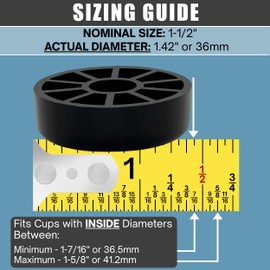 Forever Glides Wrought Iron Patio Furniture Feet Cap Glides and Outdoor Table and Chair Leg Floor Protector Pads - 1.5 Inch - 24-Pack - Green