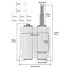 HOJLKLD Double Push to Open Door Latch, 2 Pack Magnetic