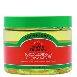 Tres Flores Molding Mens Pomade – Water-Based, Non-Greasy Hair Pomade for Men, Classic Hair Styling for Shape & Mold, 6 oz