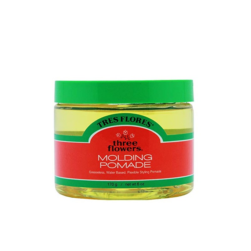 Tres Flores Molding Mens Pomade – Water-Based, Non-Greasy Hair Pomade