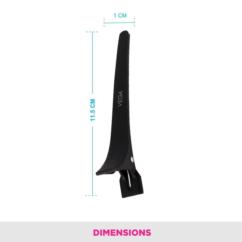 Vega Hair Clip, black, 22 g