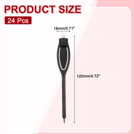 PATIKIL 2H Pencils, 24 Pack Golf Scoring Pencils with Eraser Mechanical Plastic Bulk for Sport Games Meeting Office, Black