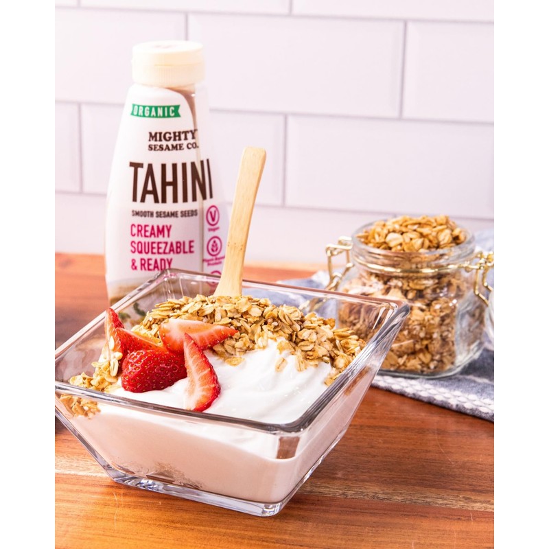 Mighty Sesame Co. Organic Tahini, Squeezable Creamy & Ready Tahini