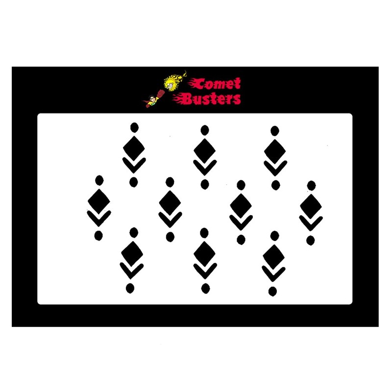 Comet Busters Traditional Black Bindis With Dot