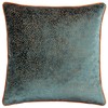 Paoletti Estelle Cushion Cover,Teal/Rust,45 x 45cm