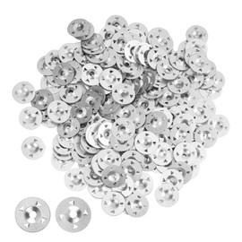YKUKIZEE 600PCS Tile Backer Board Washers 28 mm, Easy Fix Washers, Galvanised Steel 4-Claw Insulation Washers for Insulation Boards Thermoboard Gypsum Board