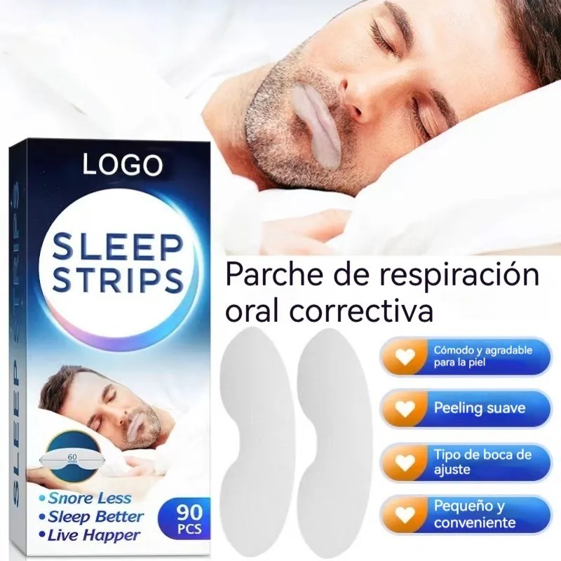 Parche Bucal Para Dormir Para Respirar Por La Boca Contra