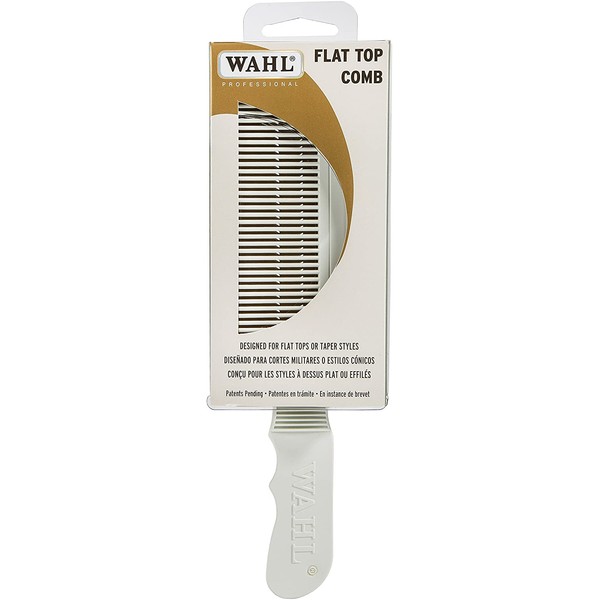 Wahl Professional New Flat Top Comb White #3329-100 - Great for Professional Stylists and Barbers
