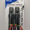 Bazic Jumbo XL Permanent Marker 2 Pack Chisel Point Tip