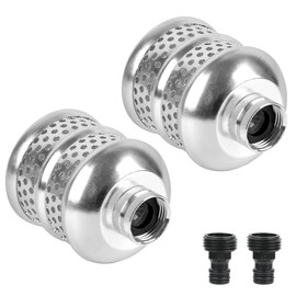 STYDDI Gentle Flow Metal Bubbler Sprinkler Head, Aluminum Alloy Garden Hose Bubbler for Delicate Watering, Gentle and Soften, Great for Newly Planted Shrubs, Trees and Flowerbeds, 2 Pack