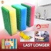 20pk Small Sponge Scourer for Kitchen | Blue, Pink, Yellow