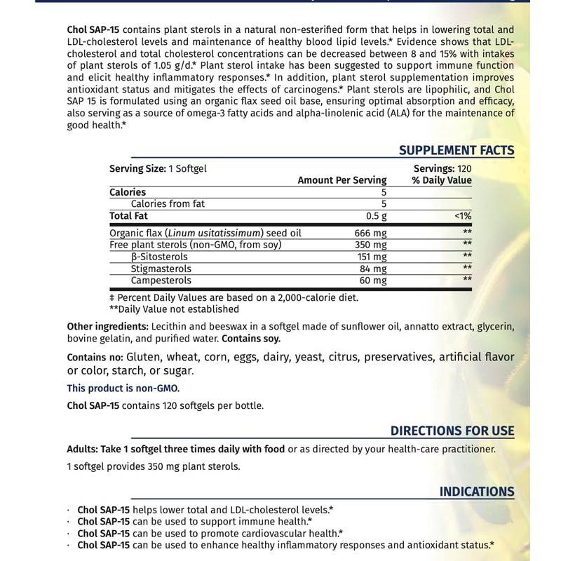 Chol SAP-15 120 gels by NFH-Nutritional Fundamentals for Health