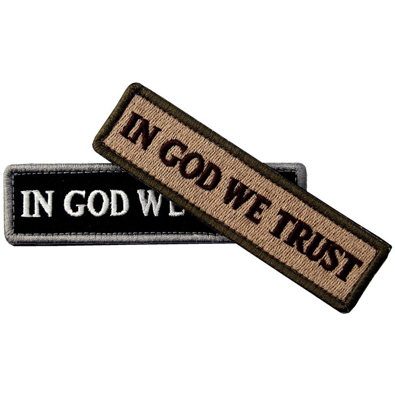 Bundle 2 Pieces - EmbTao in GOD We Trust Embroidered