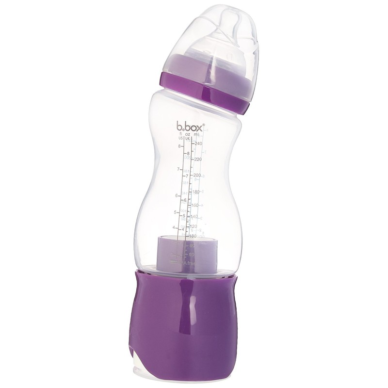 b.box Essential Baby Bottle + Dispenser - Plum Punch -
