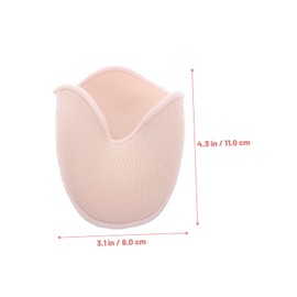 Mikinona 1 Pair Knitted Fabric Toe Cover Pads for Pointe Shoes Durable Toe Protectors for Women Comfortable Fit for All Shoe Types Reduces Discomfort Reusable Washable for Ballet Dancers