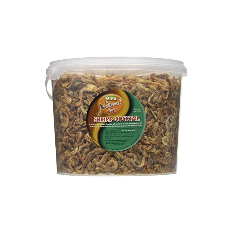 Supa Natural Shrimp Cocktail, 3 Litre Bucket, Highly Nutritious Protein